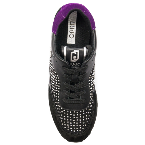 Liu Jo Women's Black and Violet Sneakers