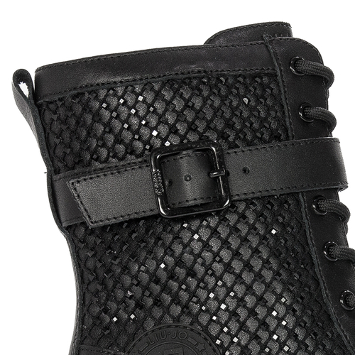 Liu Jo Women's Leather Platform Boots Black