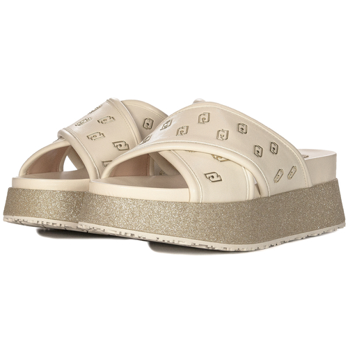 Liu Jo Women's platform flip-flops Butter beige