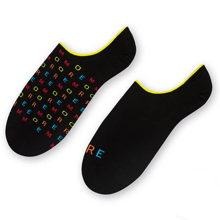 MORE Asymmetrical Black / Inscription socks