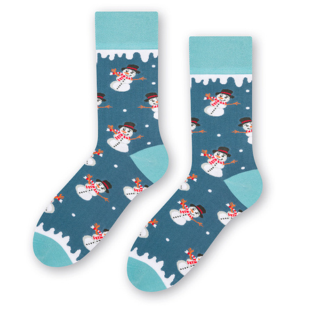 MORE Blue/ Snowman socks