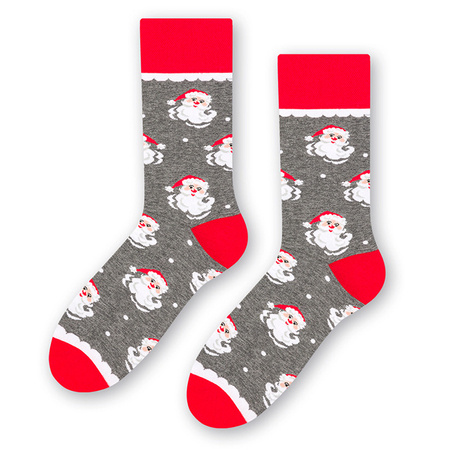 MORE Grey / Santa Claus socks