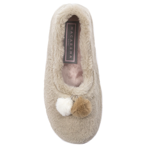 Macarena ANAIS208 BEIGE house slippers