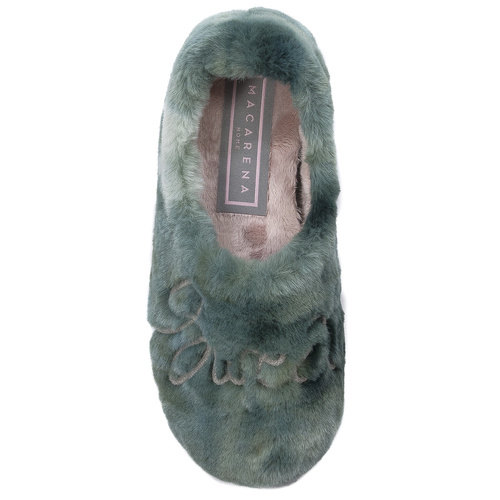 Macarena ANAIS218 Verde green home slippers