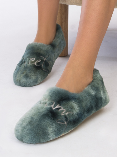 Macarena ANAIS218 Verde green home slippers