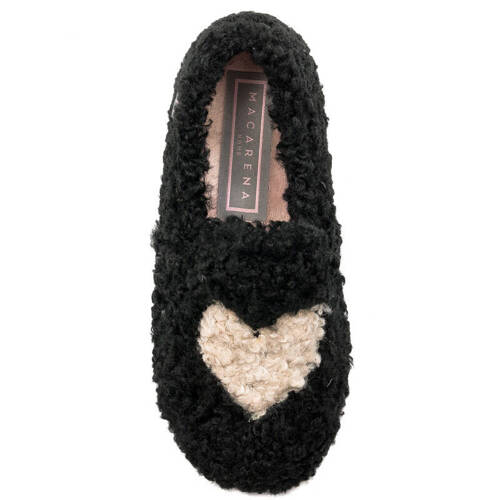 Macarena Negro Beige house slippers