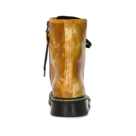Maciejka 01609-47-00-6 Yellow White Lace-up Boots