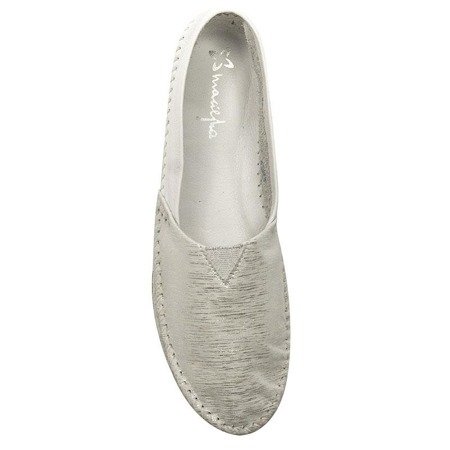 Maciejka 01930-05/00-0 Silver Flat Shoes
