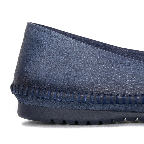 Maciejka 01930-16/00-0 Navy Blue Flat Shoes
