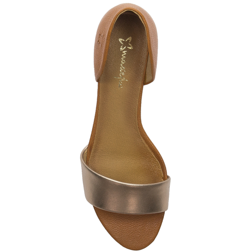 Maciejka 01971-67/00-5 Women Brown Gold Sandals
