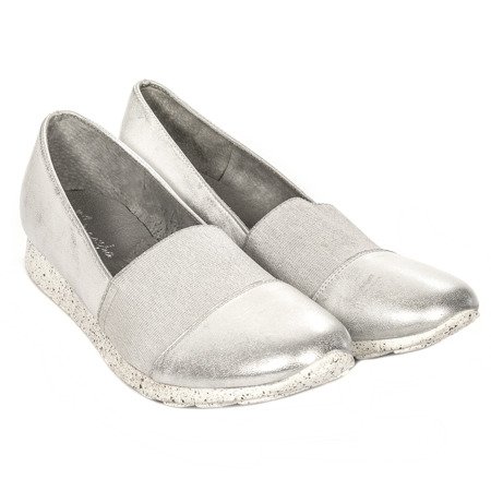 Maciejka 02962-11-00-5 Silver Flat Shoes