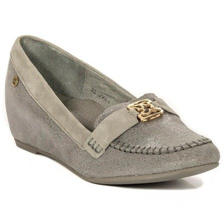 Maciejka 02989-03-00-5 Gray Flat Shoes