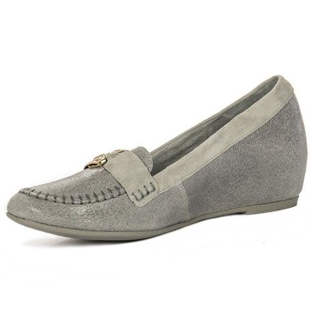 Maciejka 02989-03-00-5 Gray Flat Shoes