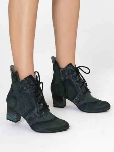 Maciejka 03194-09/00-5 Green Lace-up Boots