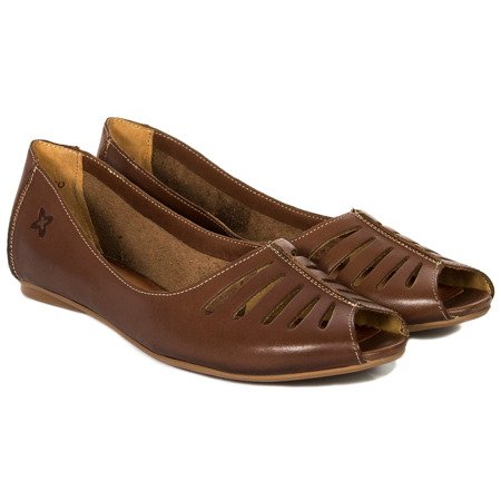 Maciejka 03497-02/00-6 Brown Flat Shoes
