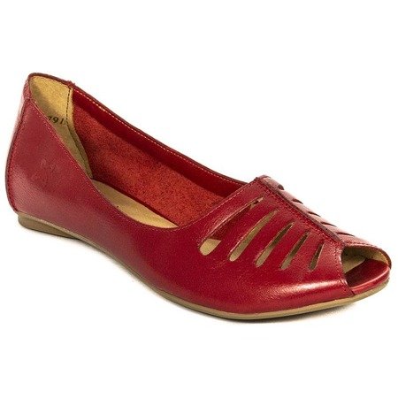 Maciejka 03497-08-00-6 Red Flat Shoes