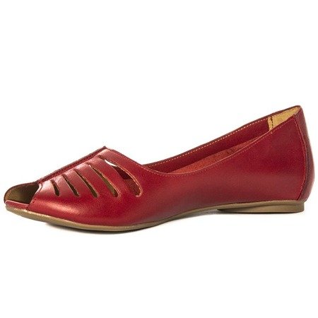 Maciejka 03497-08-00-6 Red Flat Shoes
