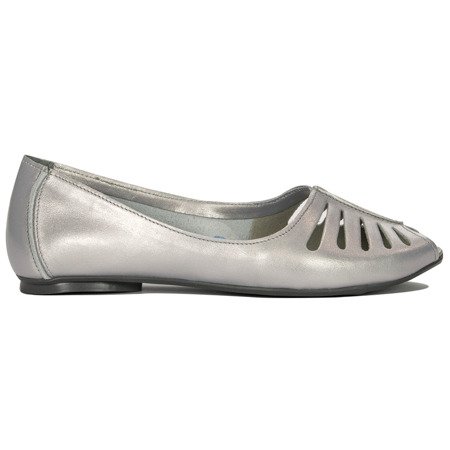 Maciejka 03497-35-00-6 Silver Flat Shoes