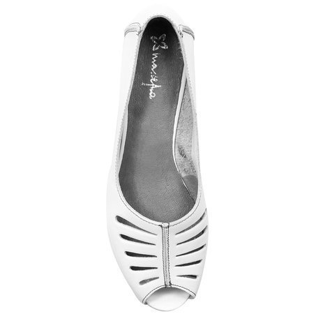 Maciejka 03497-59/00-6 White Flat Shoes