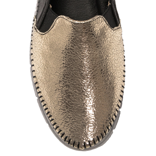 Maciejka 03512-20/00-0 Black Gold Flat Shoes