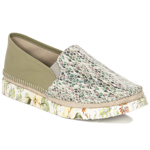Maciejka 03512-51/00-0 pistachio flat shoes
