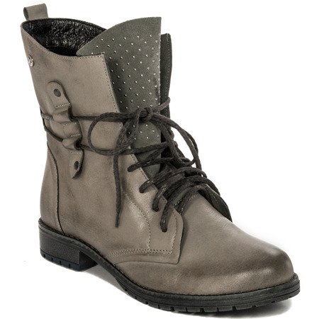 Maciejka 03959-03-00-3 Gray Lace-up Boots