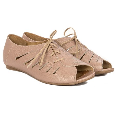 Maciejka 03973-04-00-5 Beige Flat Shoes