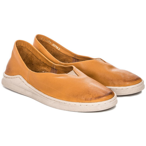 Maciejka 04078-07/00-0 Yellow Flat Shoes
