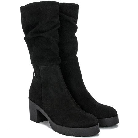 Maciejka 04389-01-00-3 Black Knee-High Boots