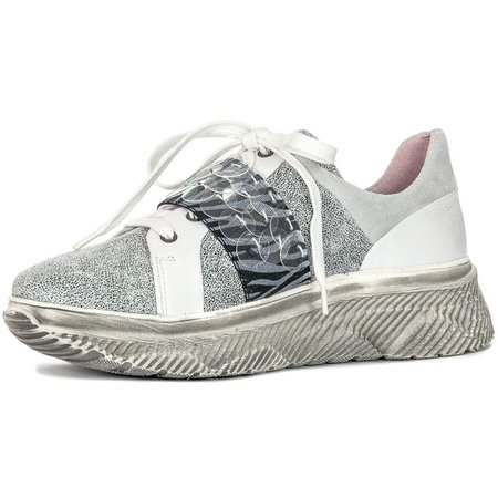 Maciejka 04448-03-00-5 Grey Flat Shoes