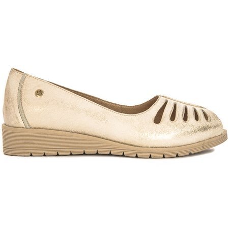 Maciejka 04499-25-00-1 Beige Gold Flat Shoes