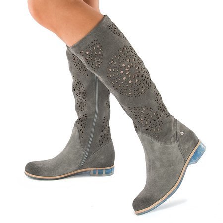 Maciejka 04525-03-00-5 Grey Knee-high Boots