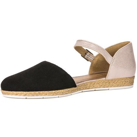 Maciejka 04536-01/00-5 Black+Pink Flat Shoes