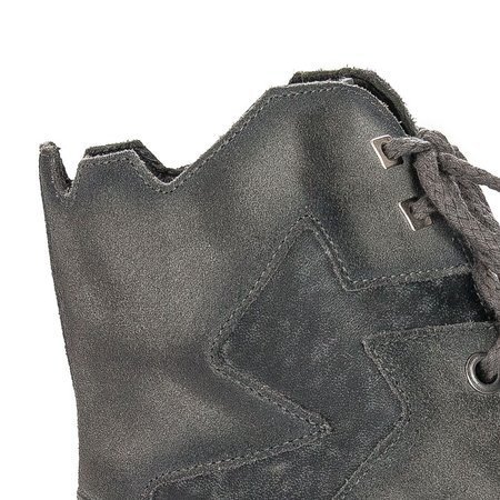 Maciejka  04625-03/00-3 Gray Lace-up Boots