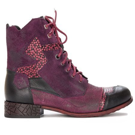 Maciejka  04625-23-00-3 Burgundy Lace-up Boots