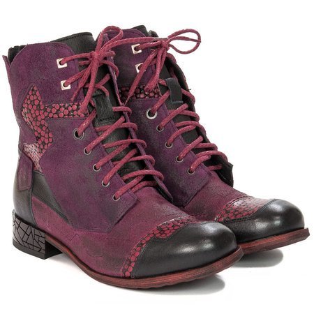 Maciejka  04625-23-00-3 Burgundy Lace-up Boots