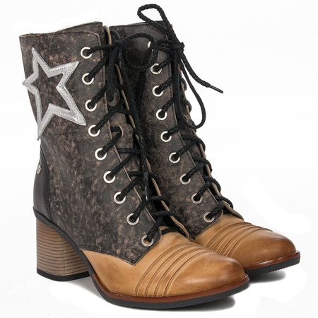 Maciejka 04631-29-00-3 Brown Lace-up Boots
