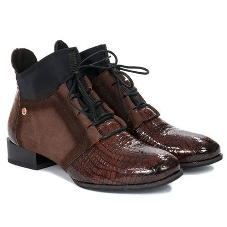 Maciejka 04744-02-00-7 Brown Lace-up Boots