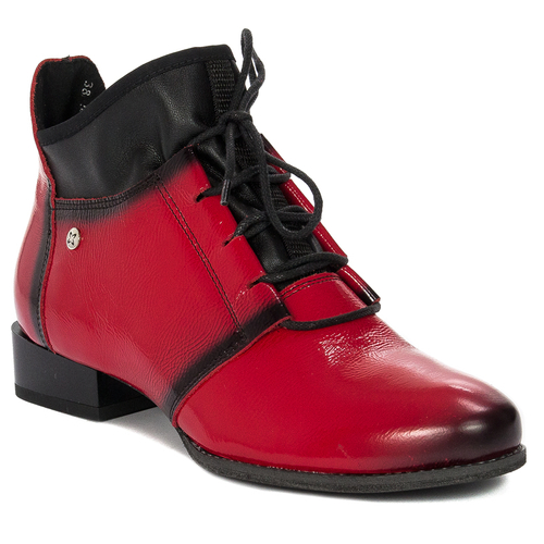 Maciejka 04744-08/00-7 Red Lace-up Boots