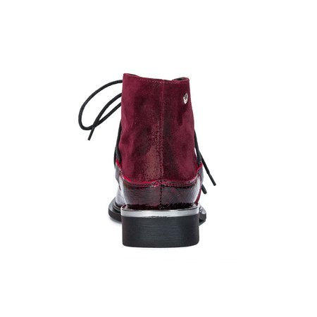 Maciejka 04813-23/00-7 Maroon Lace-up Boots