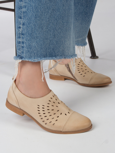 Maciejka 04936-04/00-5 Beige Flat Shoes