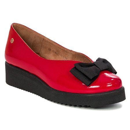 Maciejka 05062-08/00-5 Red Flat Shoes