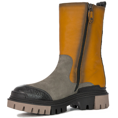 Maciejka 05141-07-00-7 Yellow Grey Boots