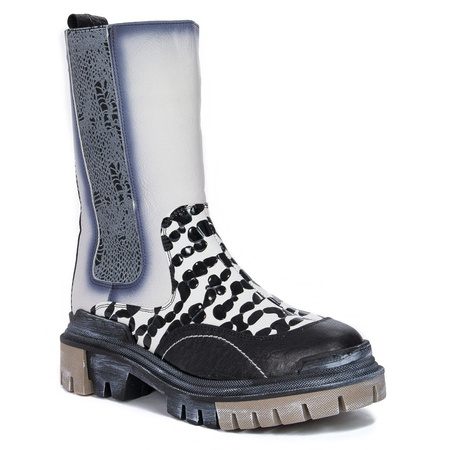 Maciejka 05141-11-00-7 Black White Boots