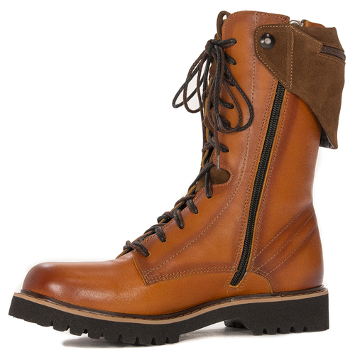 Maciejka 05282-18/00-3 Orange Lace-up Boots