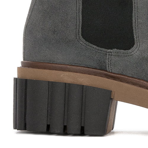 Maciejka 05312-03/00-6 Women's leather gray Boots