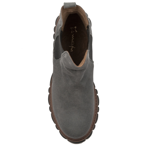 Maciejka 05312-03/00-6 Women's leather gray Boots