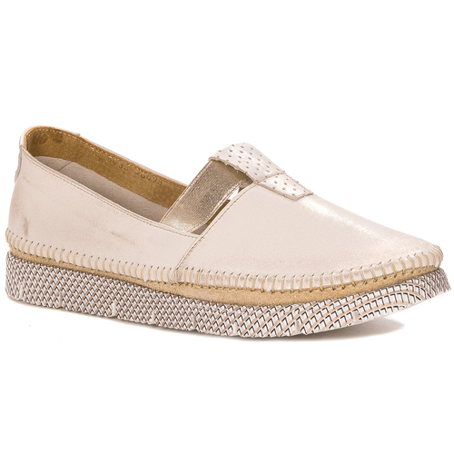 Maciejka 05432-22/00-5 Light Beige Flat Shoes