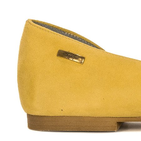 Maciejka 0554A-07-00-5 Yellow Flat Shoes