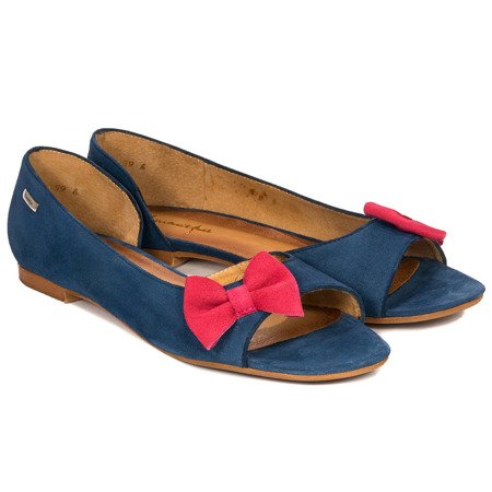 Maciejka 0554A-17-00-5 Navy Blue Flat Shoes